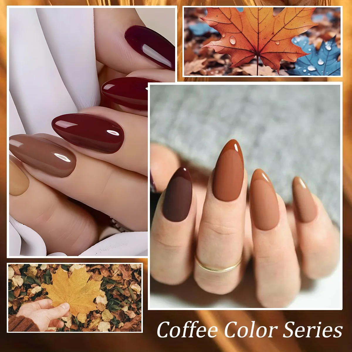 مجموعة طلاء أظافر جل VOKY 8 مل مكونة من 6 قطع - جل ملون LED عالي التطبع، مناسب لطلاء الأظافر الاحترافي للسيدات