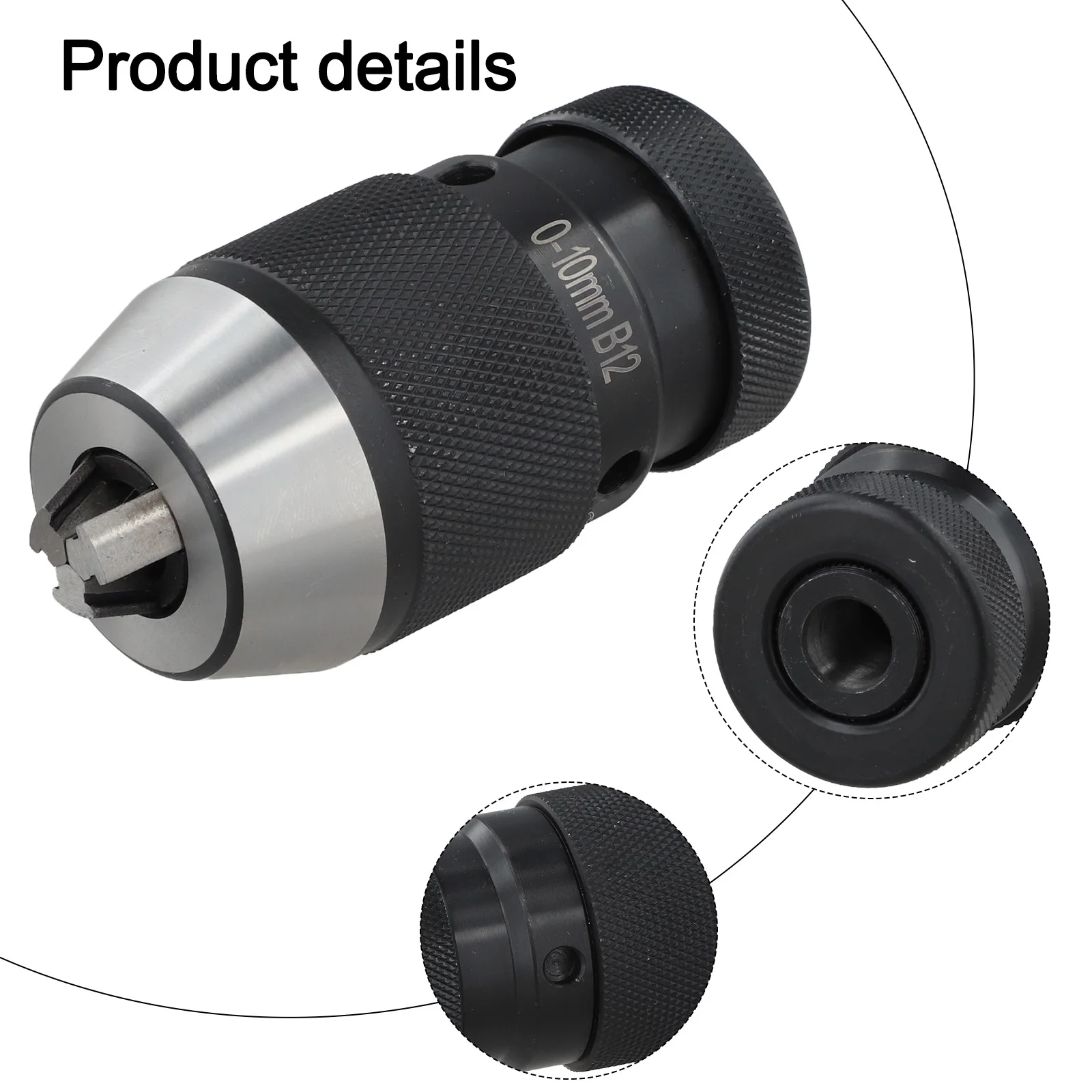 Industrial Self Tightening Drill Chuck B10B22 for CNC for lathe Milling Machine with Tapered Collet for Secure Tool Holding