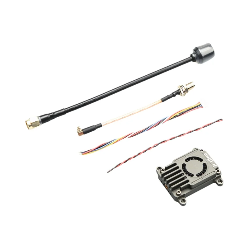 FFYY-4.9G/5.8G/6G 3W VTX 72CH Pemancar Video FPV dengan Antena Mendukung OSD untuk RC FPV Drone Quadcopter Jarak Jauh