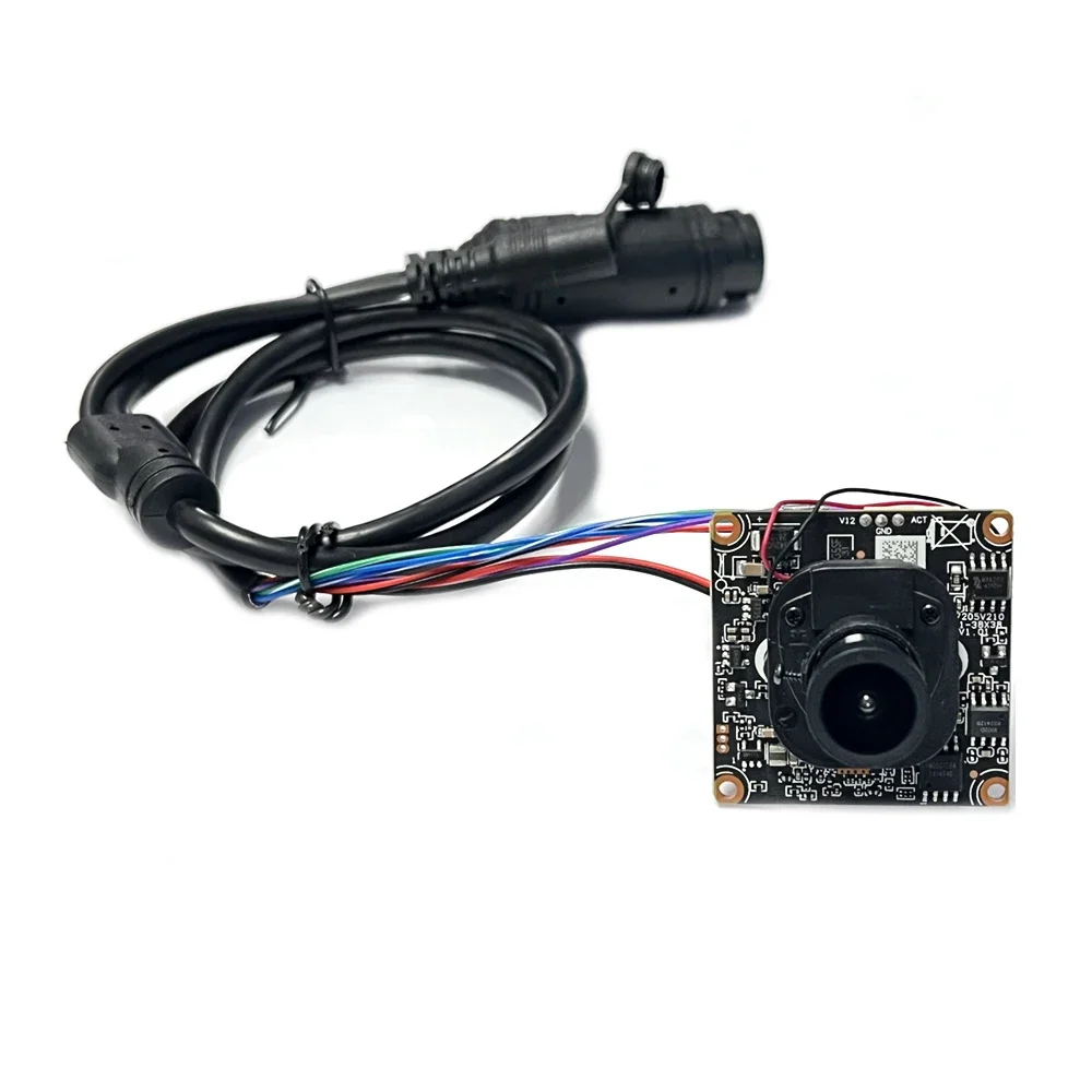 5.0MP HD XMEYE CCTV IP Camera Module Audio DIY Video Complete Kit Set H.265 Onvif DC12V/POE48V Chip Board+2.8mm Lens+RJ45 Cable