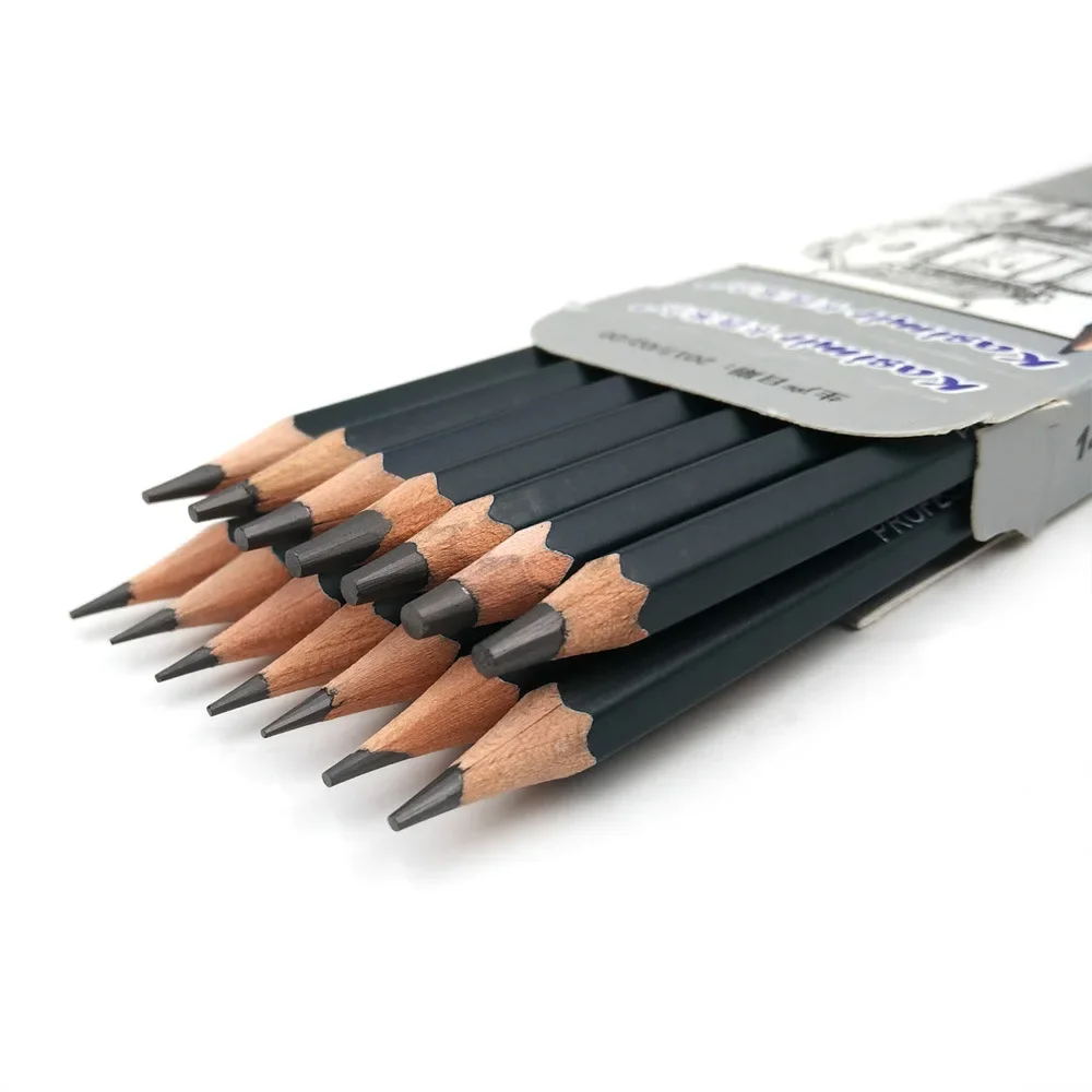 14Pcs/Set Drawing Pencil Set Wooden Professional Art Supplies Hard/Medium/Soft Sketch Charcoal Pencils