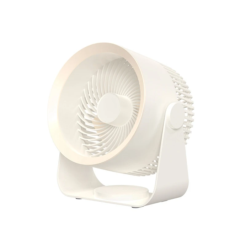 

HOT-Wireless Wall Mounted Air Circulation Electric Fan 4000Mah USB Rechargeable Small Portable Table Desktop Fan