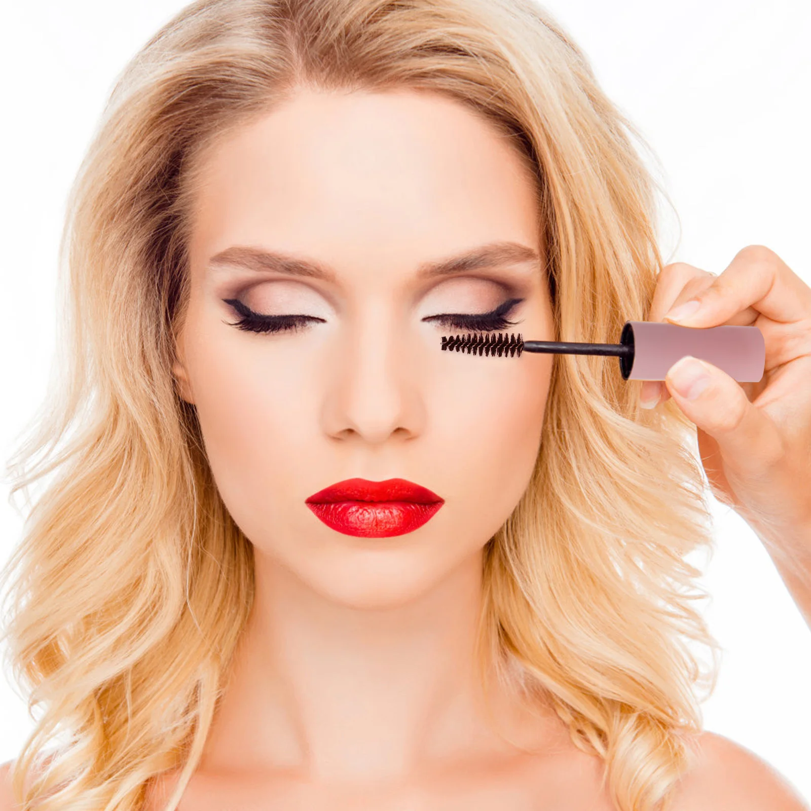 6 pçs tubos de rímel à prova de vazamento plástico vazio cílios delineador garrafas de brilho labial durável armazenamento de maquiagem tubo de rímel