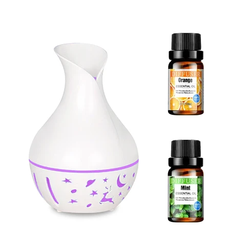 200ml mini ultrasonic fragrance diffuser LED night light Electric Essential Oil diffuser Aromatherapy machine for home use,Inclu