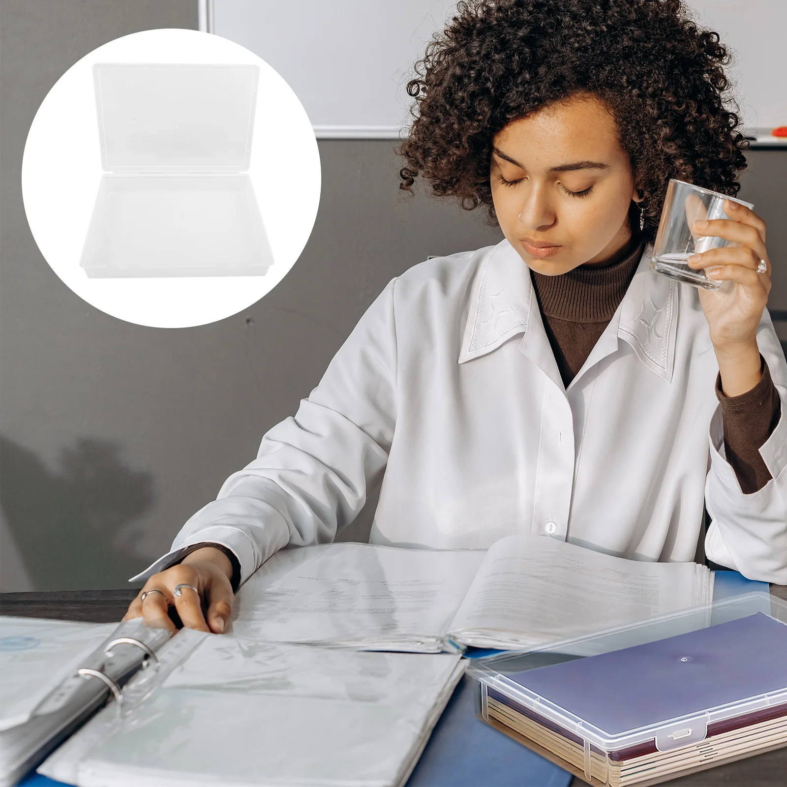 

Коробка-органайзер для файлов формата А4, пластиковый чехол для хранения документов для карт, сертификатов, фотографий, держатель для удостоверений личности путешествий, водонепроницаемый рабочий стол