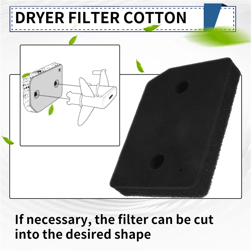 Kits de filtro de espuma para secador de espuma, estável, para 9164761, secador de bomba de calor, tapete de filtro de esponja, filtro de fiapos condensado