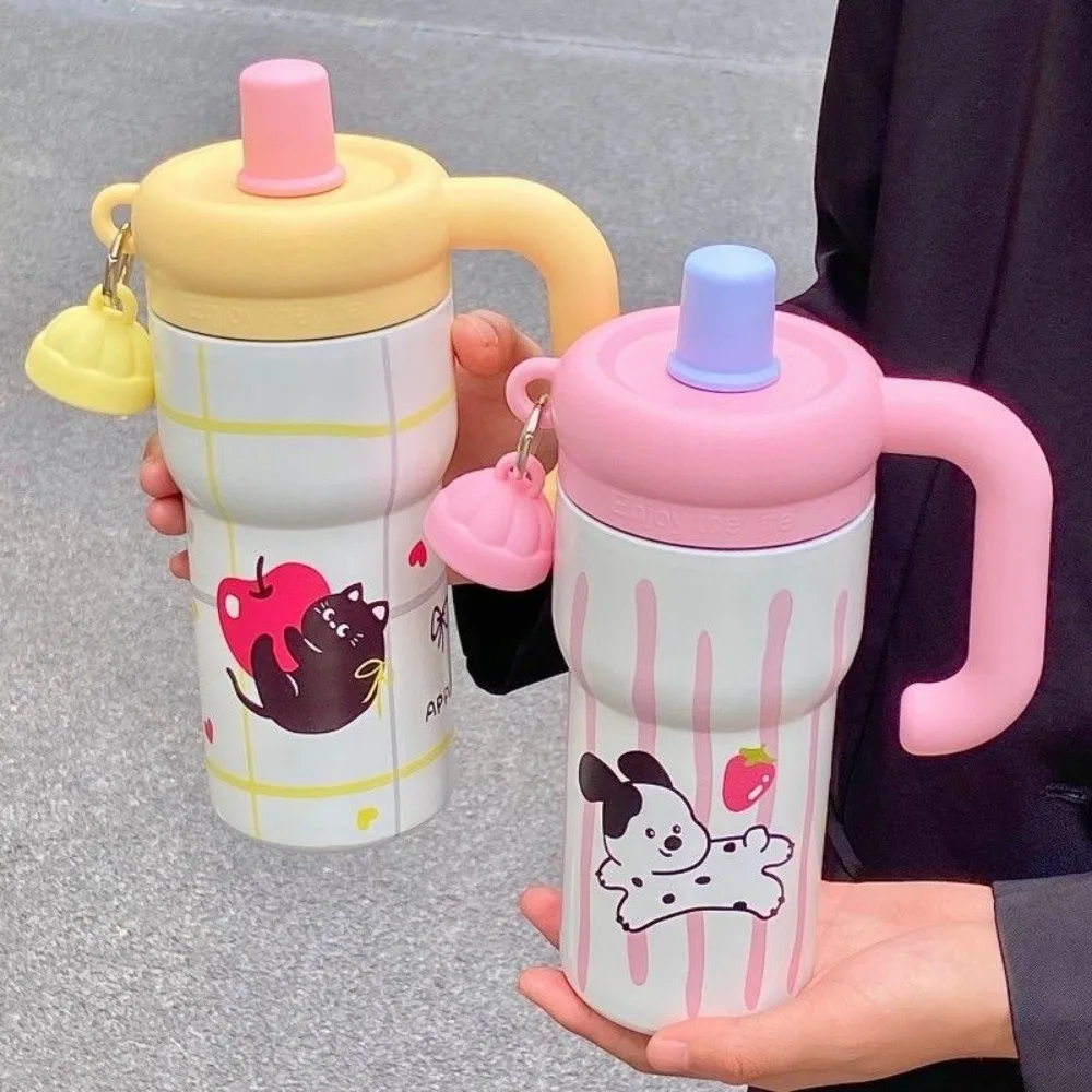 

Прочная высокоэстетичная изолированная чашка из нержавеющей стали 316, модная термочашка, мультяшная кофейная кружка большой емкости для мужчин