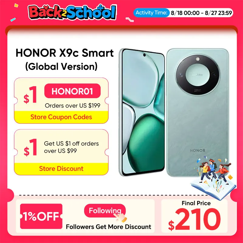 HONOR X9c Smart Global Version 5G Smartphone Dimensity 7025 Ultra 6.8