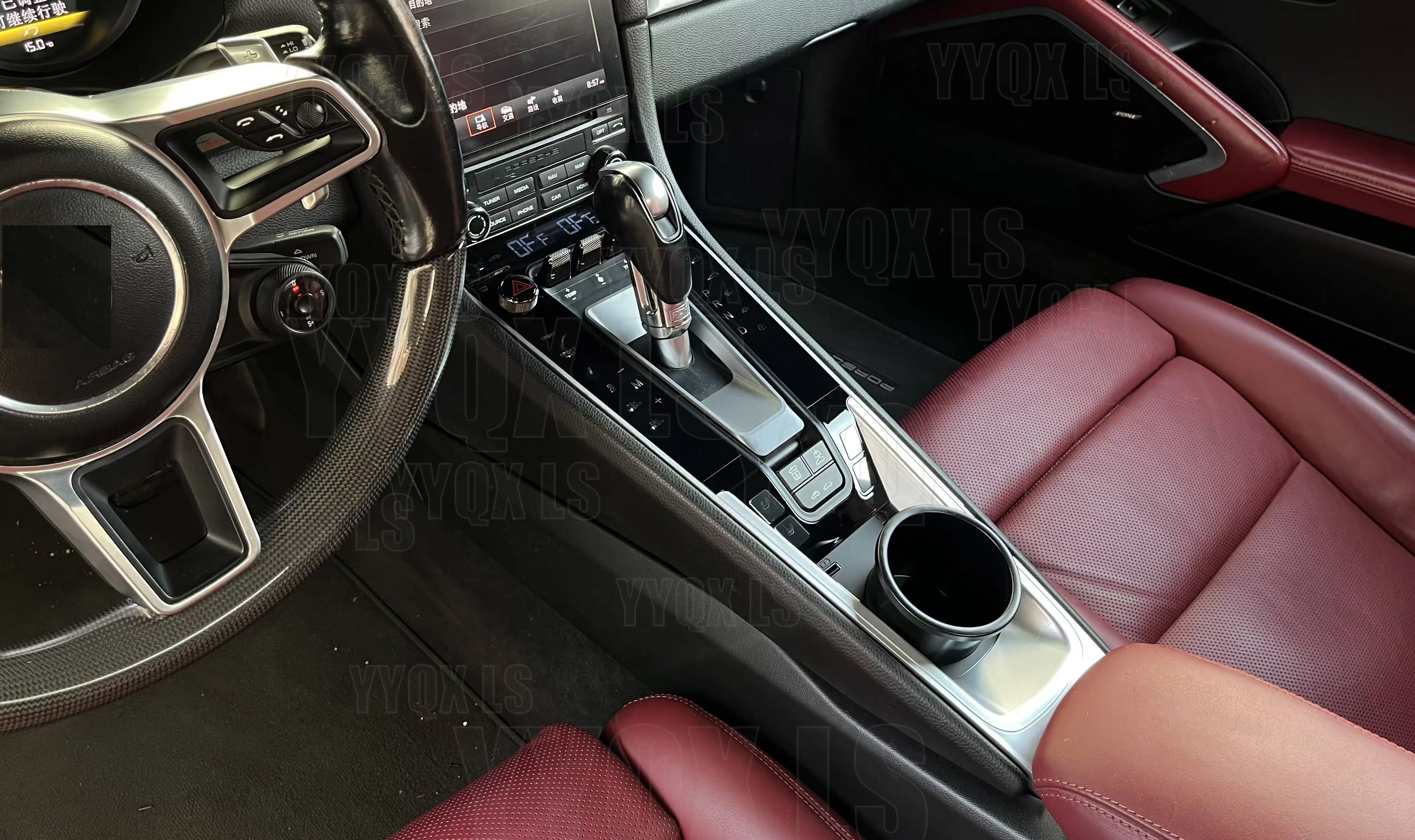 

Панель центральной консоли LCD для Porsche Cayenne Macan 718 2010-2017, аксессуары для автомобиля, сенсорное управление климат-контролем, улучшенная версия