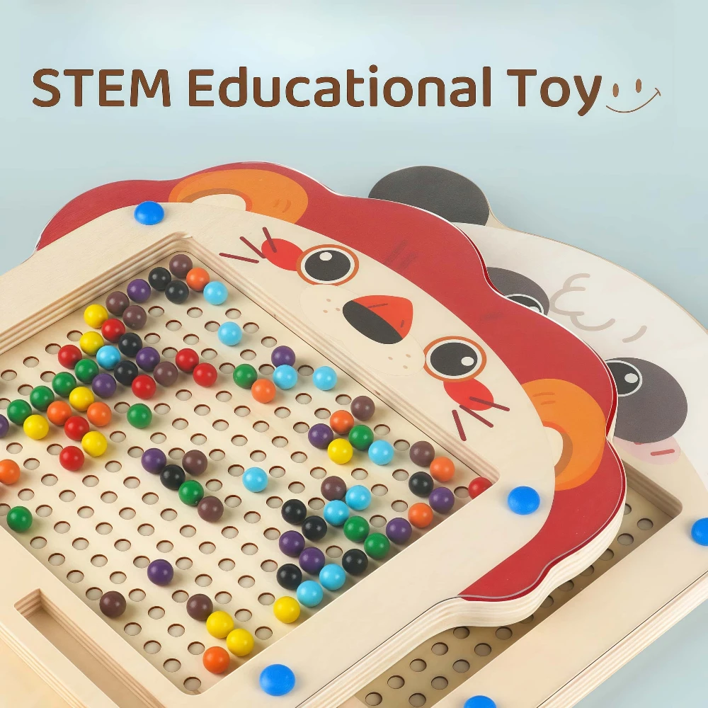 Magnetic Drawing Board Toy Learning Tool for Logic Thinking Focus Training Doodle Sketch Pad Fine Motor Skills DevelopmentEarly