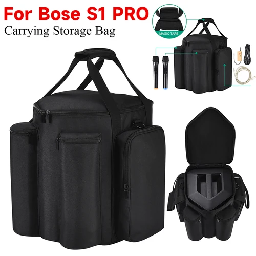 Imagen 1 del producto Bolsa de almacenamiento de transporte para Bose S1 PRO, estuche de transporte de gran capacidad, bolso de hombro portátil, accesorios de altavoz anticaída