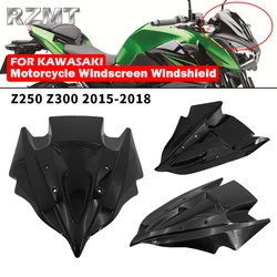 Z-250 Z-300 For Kawasaki Z250 Z300 2015-2018 Windscreen Windshield Shielda Double Bubble Wind Deflector Motorcycle Accessories