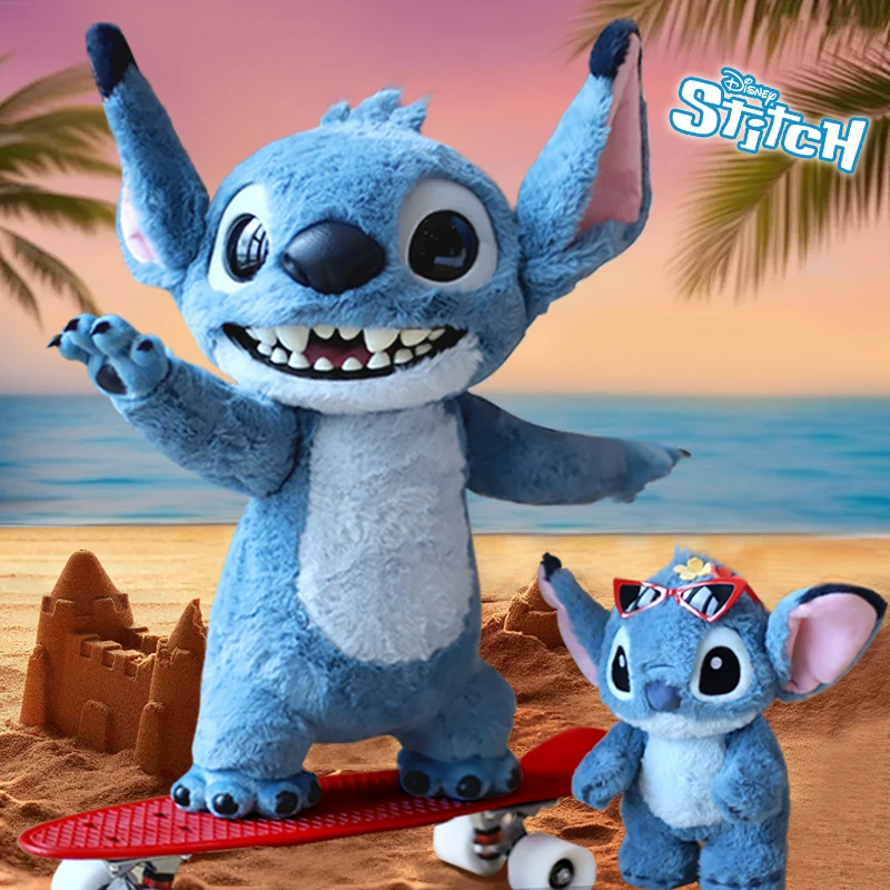 

Potdemiel Official Stitch Plush Keychain Hanging Ornament - Cute Disney Lilo & Stitch Vinyl Doll with Christmas Decoration Gift