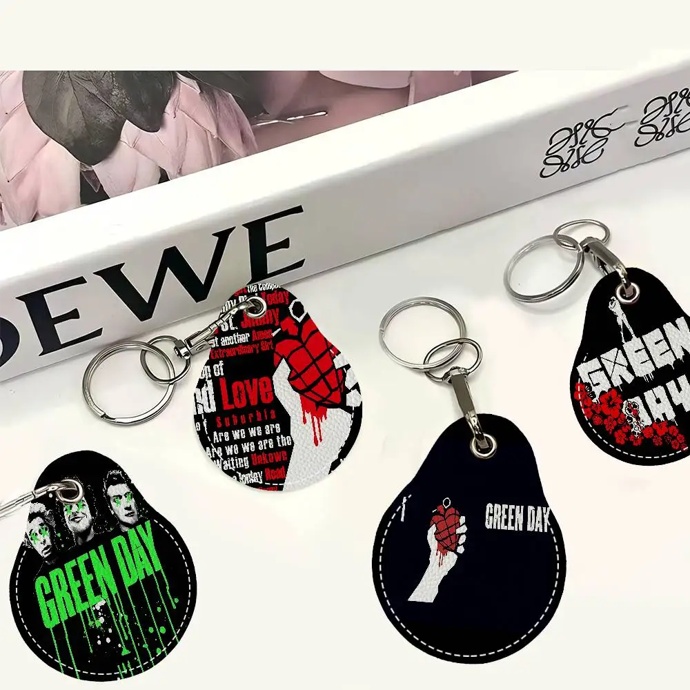 G-Green Day Mini Water Drop Shape Community Access Card Holder Elevator Card Sensor Drop Card Protector Keychain