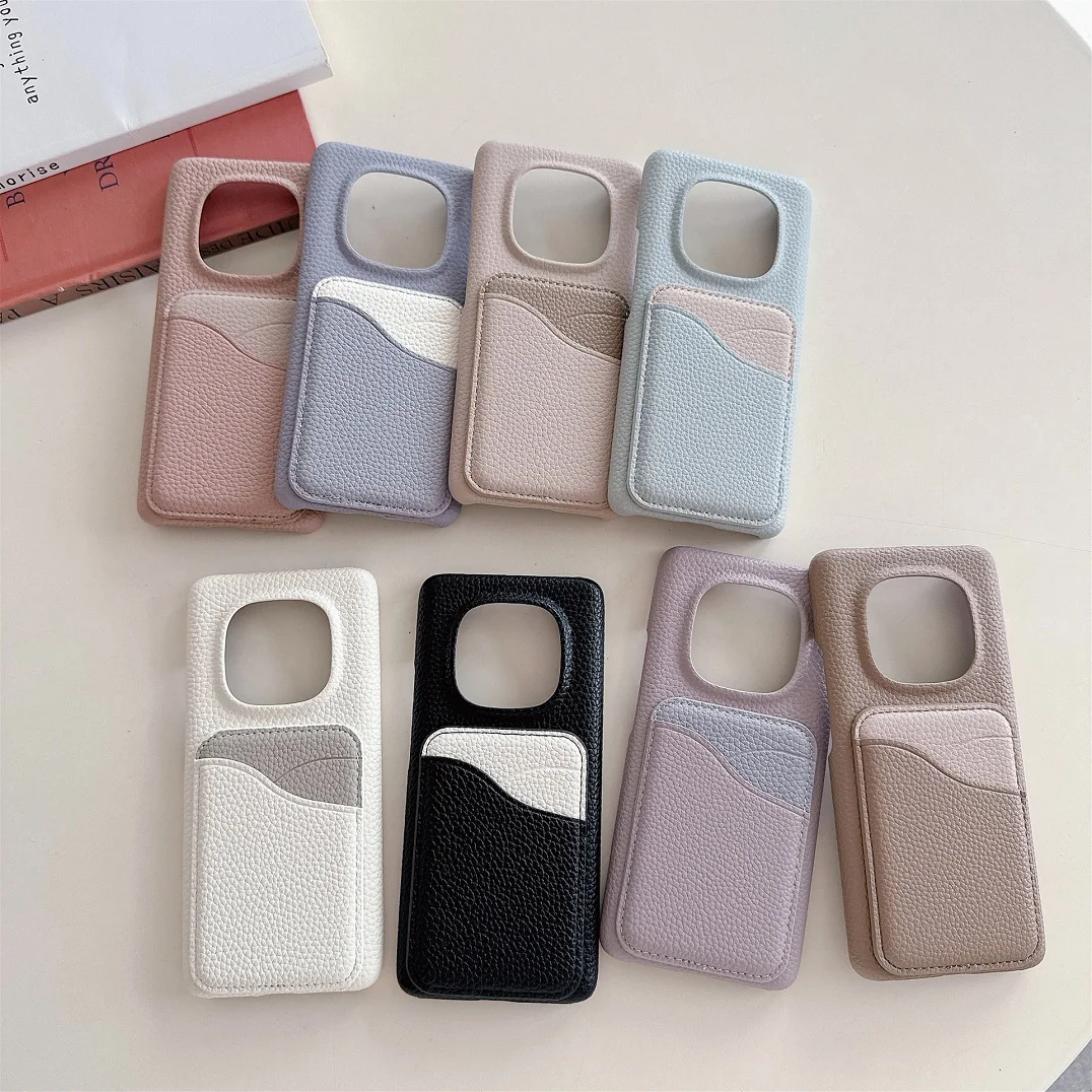 

New Leather Card Slot Wallet Case For Xiaomi 13T 14T Redmi Note 14 13 Pro+ Plus 5G 4G Redmi 15C Turbo 4 K80 Funda Phone Cover