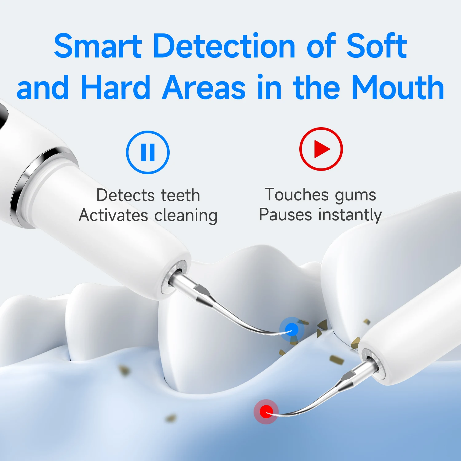 Electric Dental Plaque Remover Waterproof IPX6 Five Modes Ultrasonic High Frequency Dental Scaler For Teeth Tartar Remover image 5