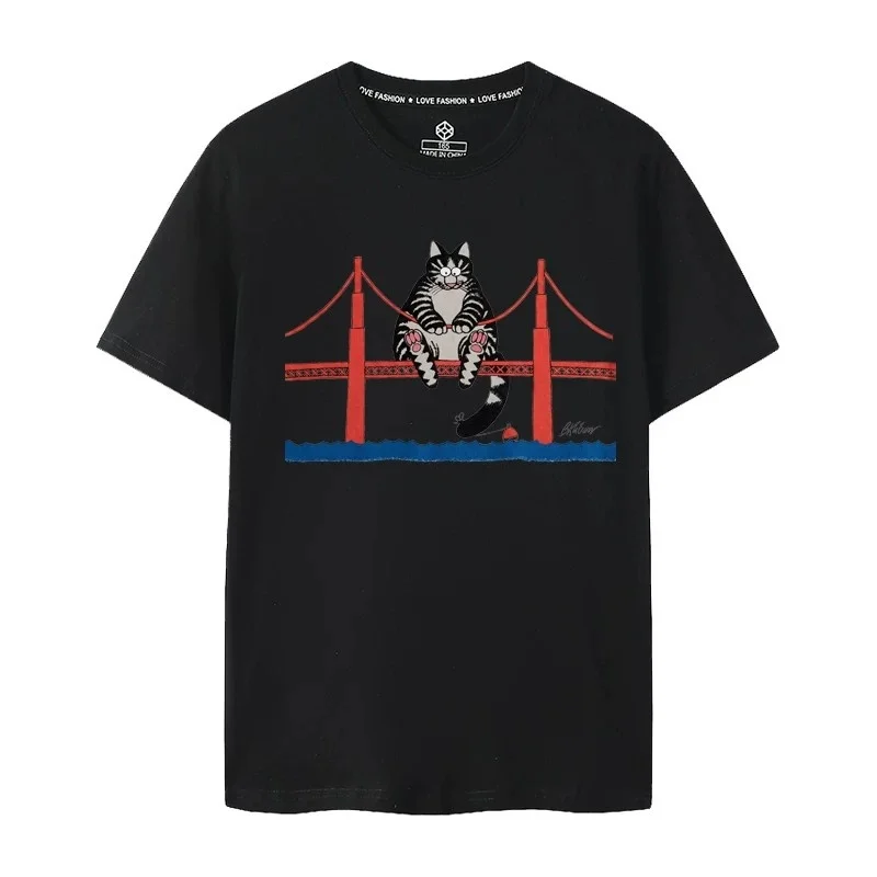 Short Sleeve T-Shirt  San Francisco Bridge Movie Merch Rescue Plan Vegetarian Period Table AH Casual Comfortable Cotton Tee