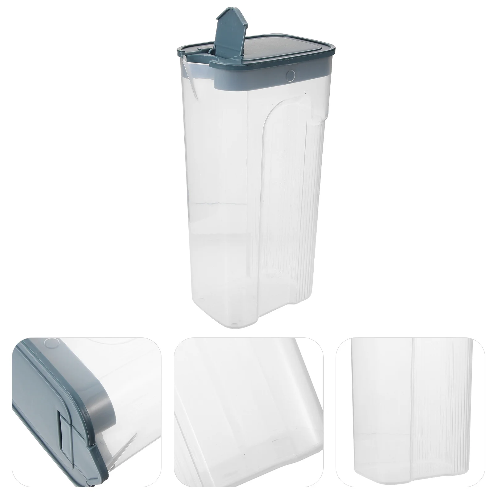 

2.5L Grain Storage Container Plastic Airtight Food Jar for Rice Beans Nuts Snacks Moisture Proof Pantry Organization Sealed