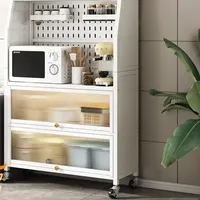 Minimalist Kitchen Cabinets Multi-layer Kitchen Racks Creative Multi-functional Floor-standing Storage Cabinet Kitchen Furniture