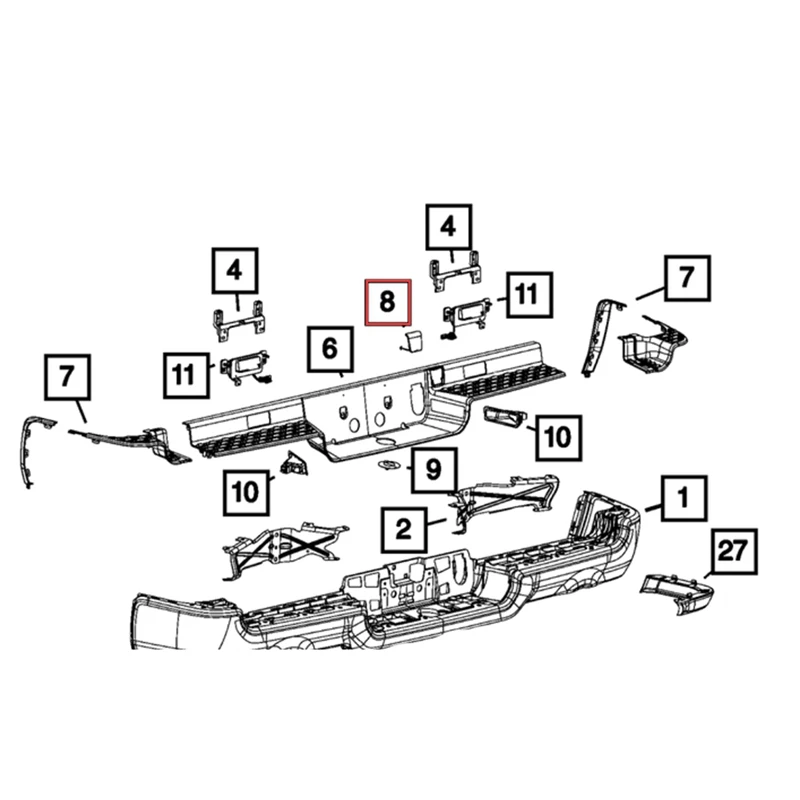 Copertura per verricello per pneumatici di ricambio per auto 68299112AC per parti di componenti per auto Dodge Ram 1500 DT 2019-2023