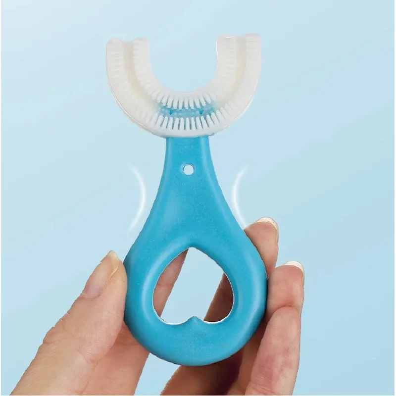 

2-12Pcs U-Shape Silicone Toothbrush For Kid Soft Bristle Gentle Oral Care With Easy Grip Baby Toddler Mouth Type Dental Hygiene