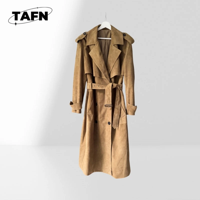 

Женская ветровка средней длины для женской ветровки, пальто с чистыми линиями, ветровка на осень AJ2812