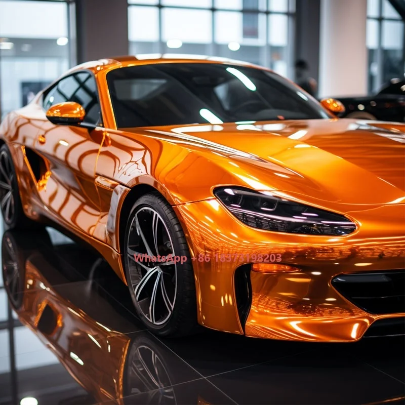 

Rainbow Iridescent Holographic TPU Car Wrap 3 Layer Rainbow Chrome Metallic TPU Wrap Car Stickers Roll Film Car Wrap