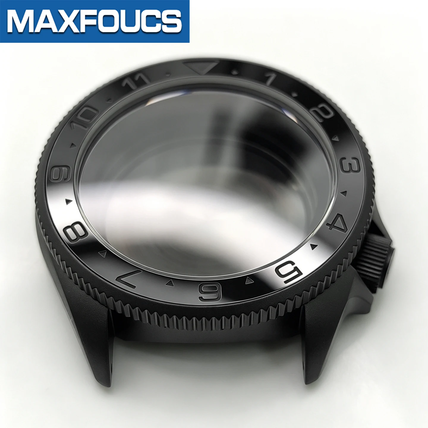 MM300 SRPD SKX Uhrengehäuse-Set Mattschwarze Uhrengehäuse MOD Uhrenteile NH NH35 NH36 4r36 4r35 Modifikationsteile Saphir Maßanfertigung – Detail 12