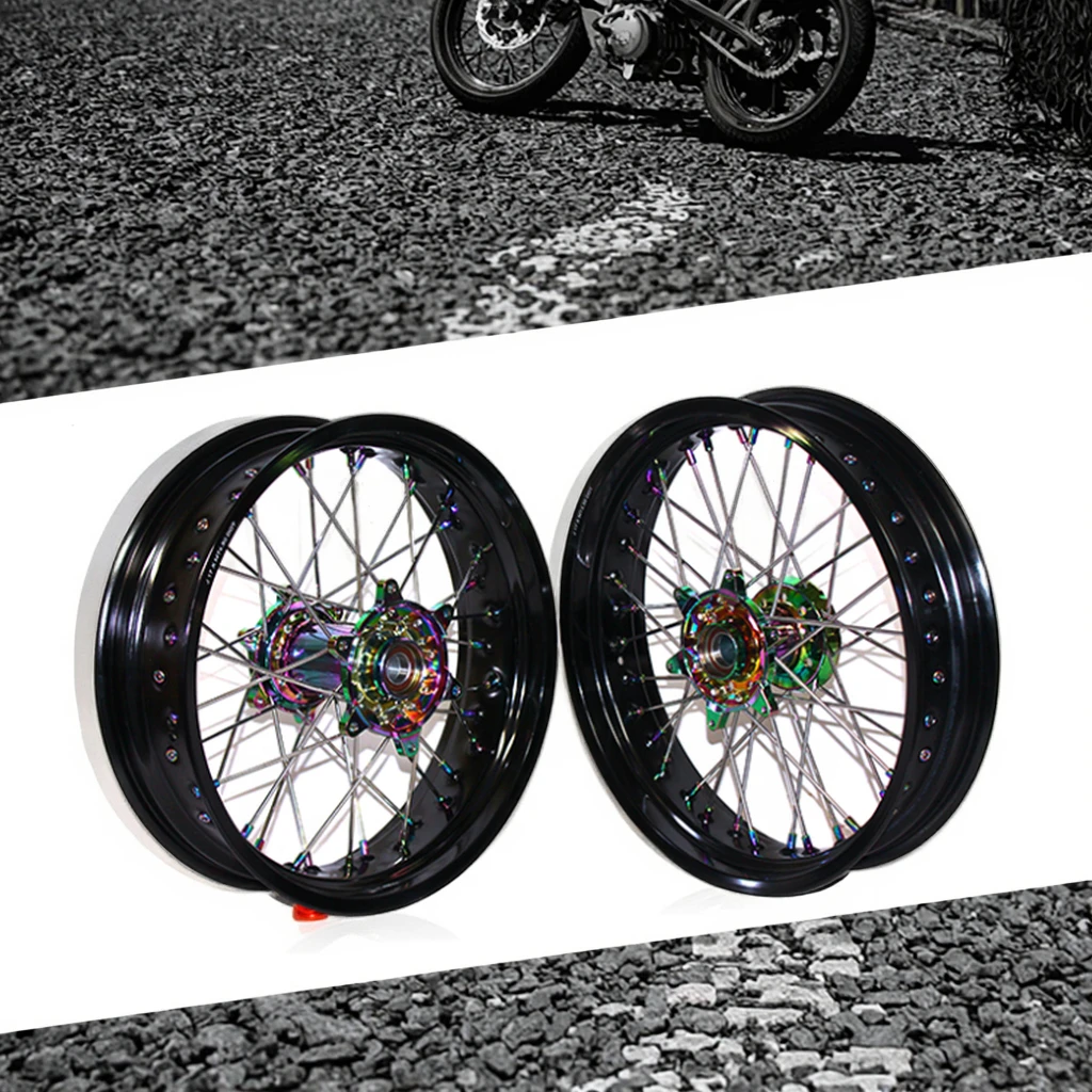 

2003-2025 Supermoto 17 Inch Motorcycle Accessories EXC SXF 125-530CC Aluminum Alloy 7116 Motorcycle Wheel