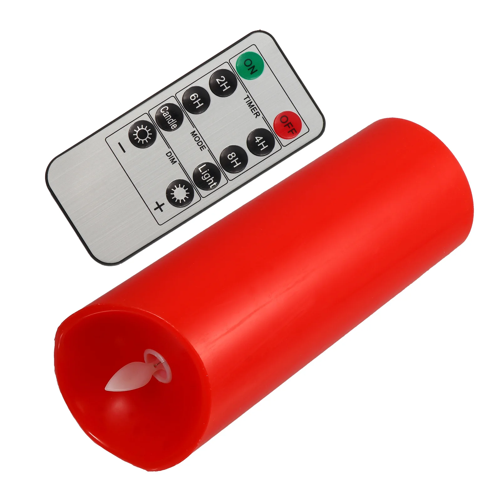 مجموعة من شموع LED حمراء بدون دخان وبدون لهب مع جهاز تحكم عن بعد، إضاءة دافئة ومتذبذبة لأعياد الميلاد والزفاف