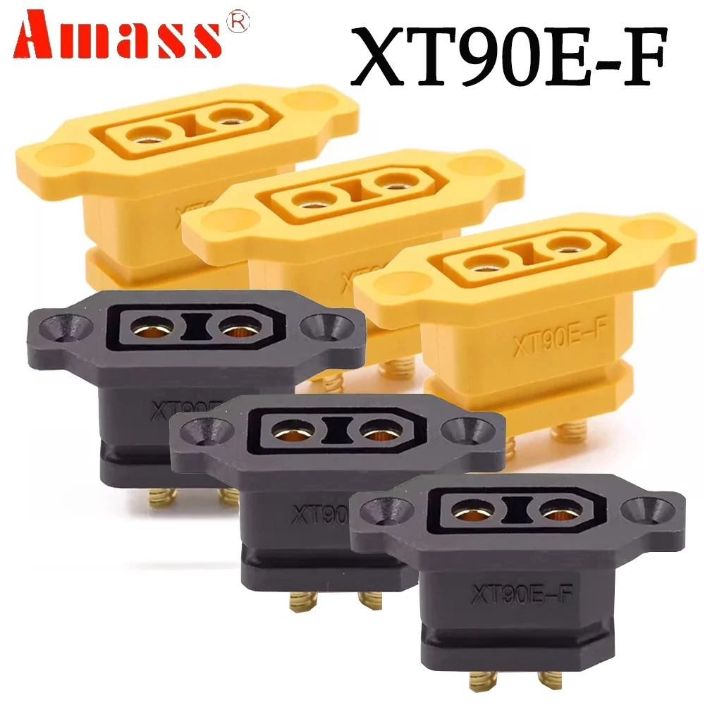 5 pièces Amass XT90E-F XT90 XT90E 500V 30A prise femelle connecteur de batterie plaqué or pour RC voiture avion bateau Drone accessoires