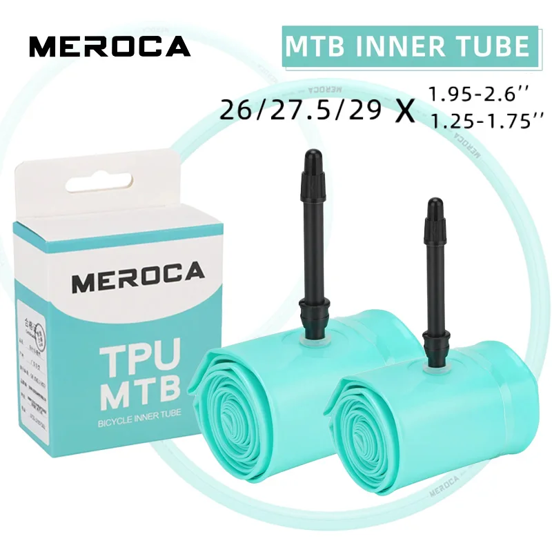 

Велосипедная камера MEROCA из ТПУ 26, 27,5 29 дюймов, велосипедная шина для горного велосипеда, внутренняя трубка с защитой от проколов, 26-дюймовая внутренняя трубка, детали велосипеда