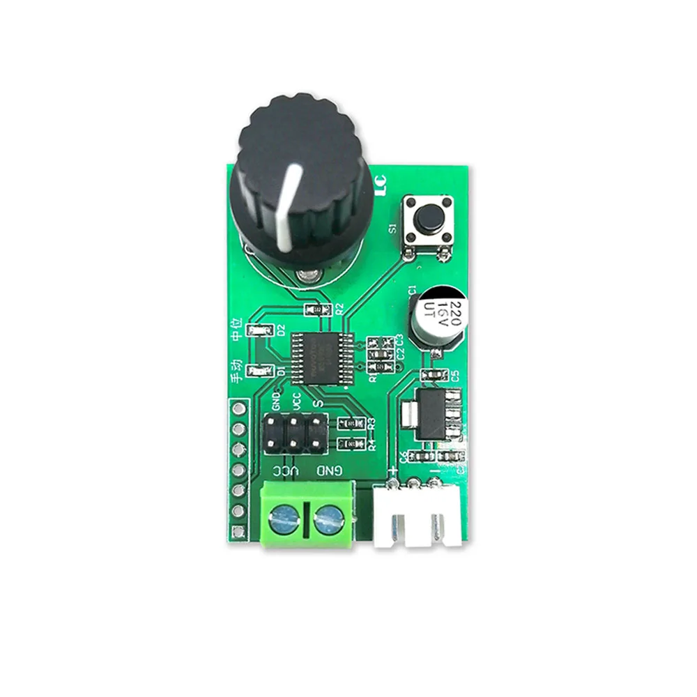 

5-9V MG995 MG996 SG90 Dual Channel Servos Adjustable Knob Serial Control Board Switch 8-Bit MCU Steering Gear Debugging Module