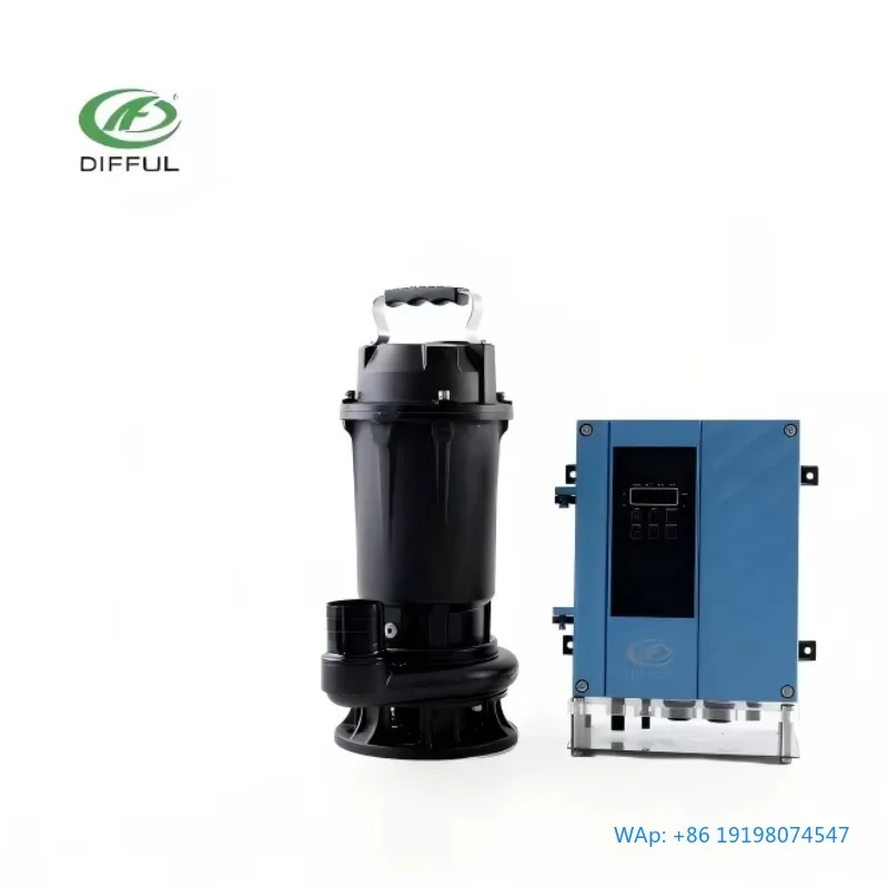 2HP Hybrid Solar Powered Sewage Submersible Water Pump