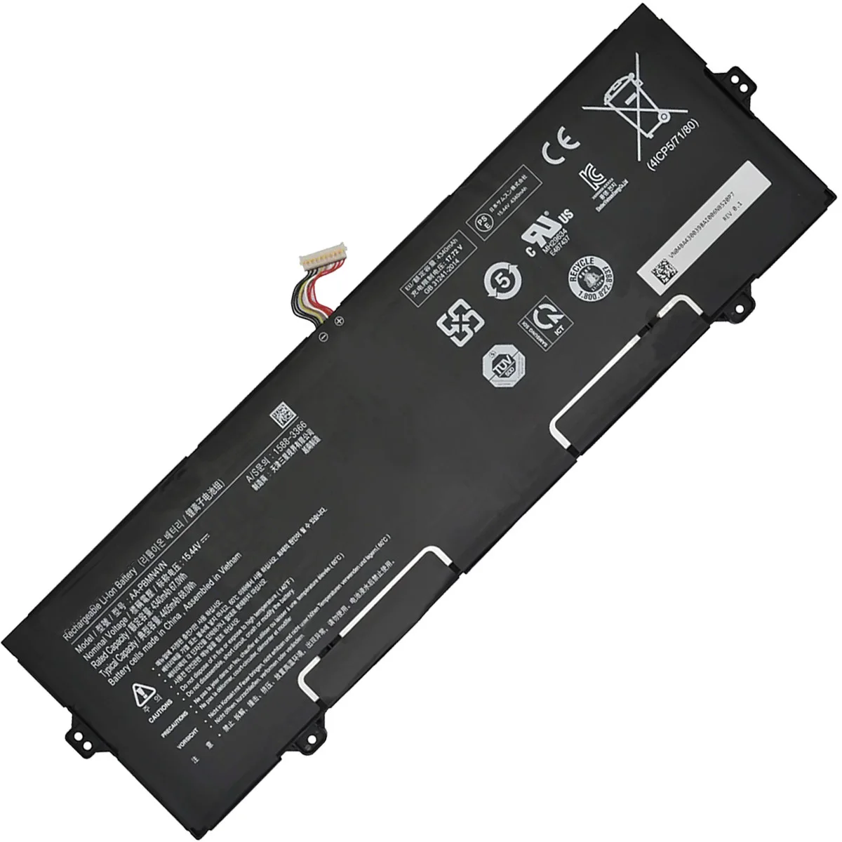 Imagem -02 - Bateria para Laptop 15.44v 67.0wh Aa-pbmn4vn para Samsung Galaxy Book Pro 360 15 Np950xdb Np950qdb Np750qfg Series Pbmn4vn