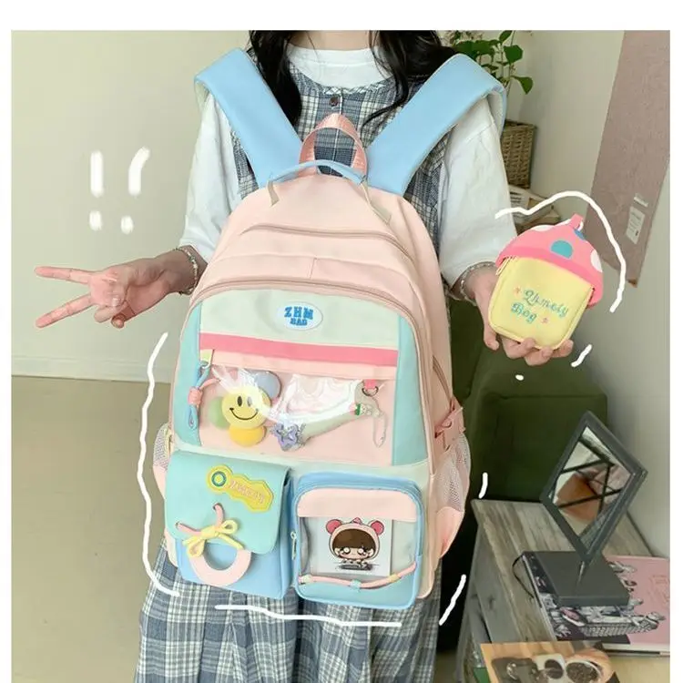 Dopamine Cute 2026 New Large Capacity Backpack, High Aesthetic Value, Large Capacity Backpack for