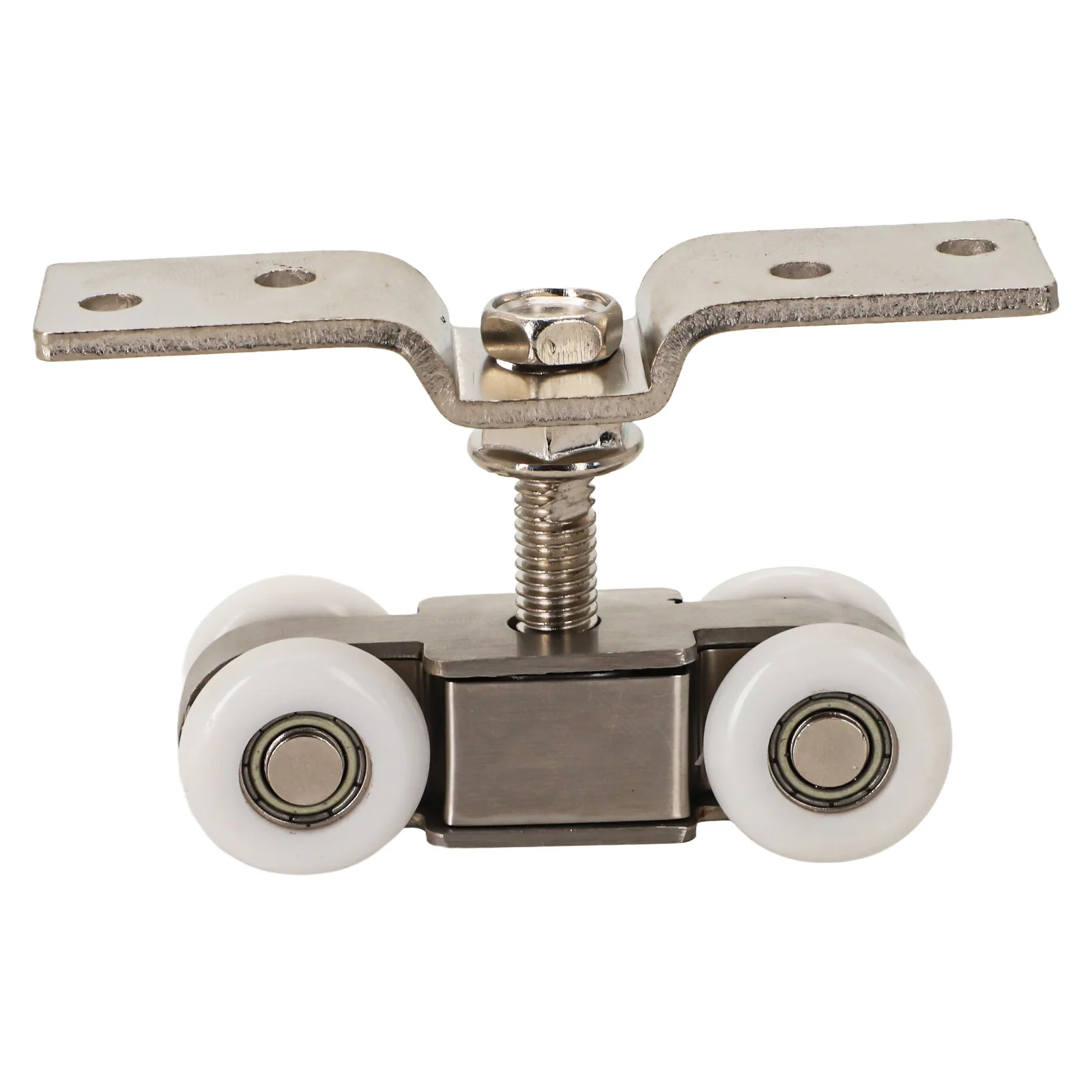1 Pair Sliding Door Roller Door Track Rail Hanging Rail Glass Door Guide Mute Push Pull Slide Doors Pulley Hardware