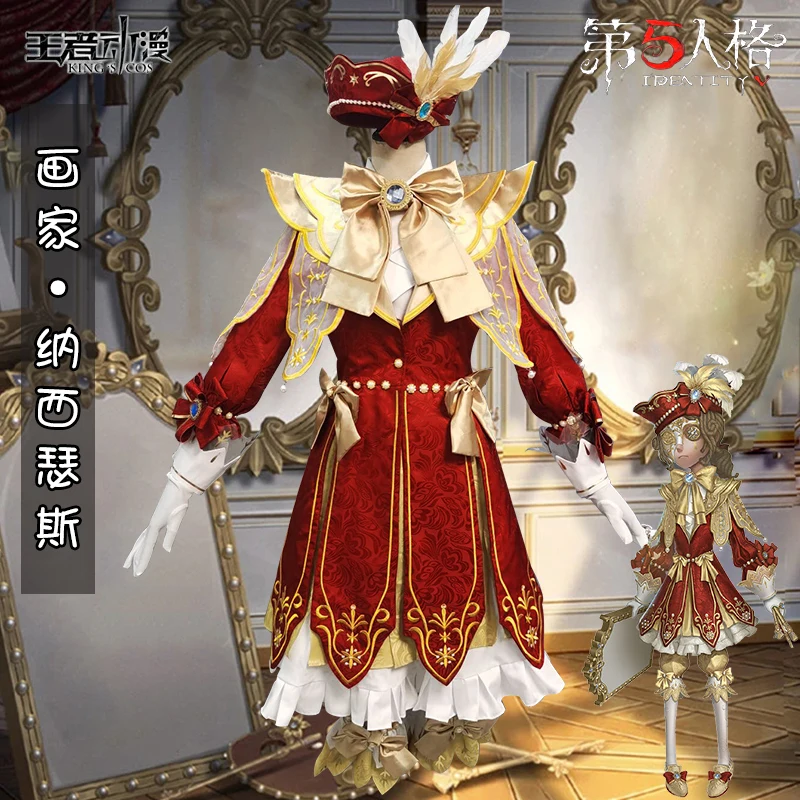 

Cosplay Popular Game Identity V Cos Edgar Valden Cos Luxury Halloween Coat Pants Top Set Costume Exhibition Game Unisex