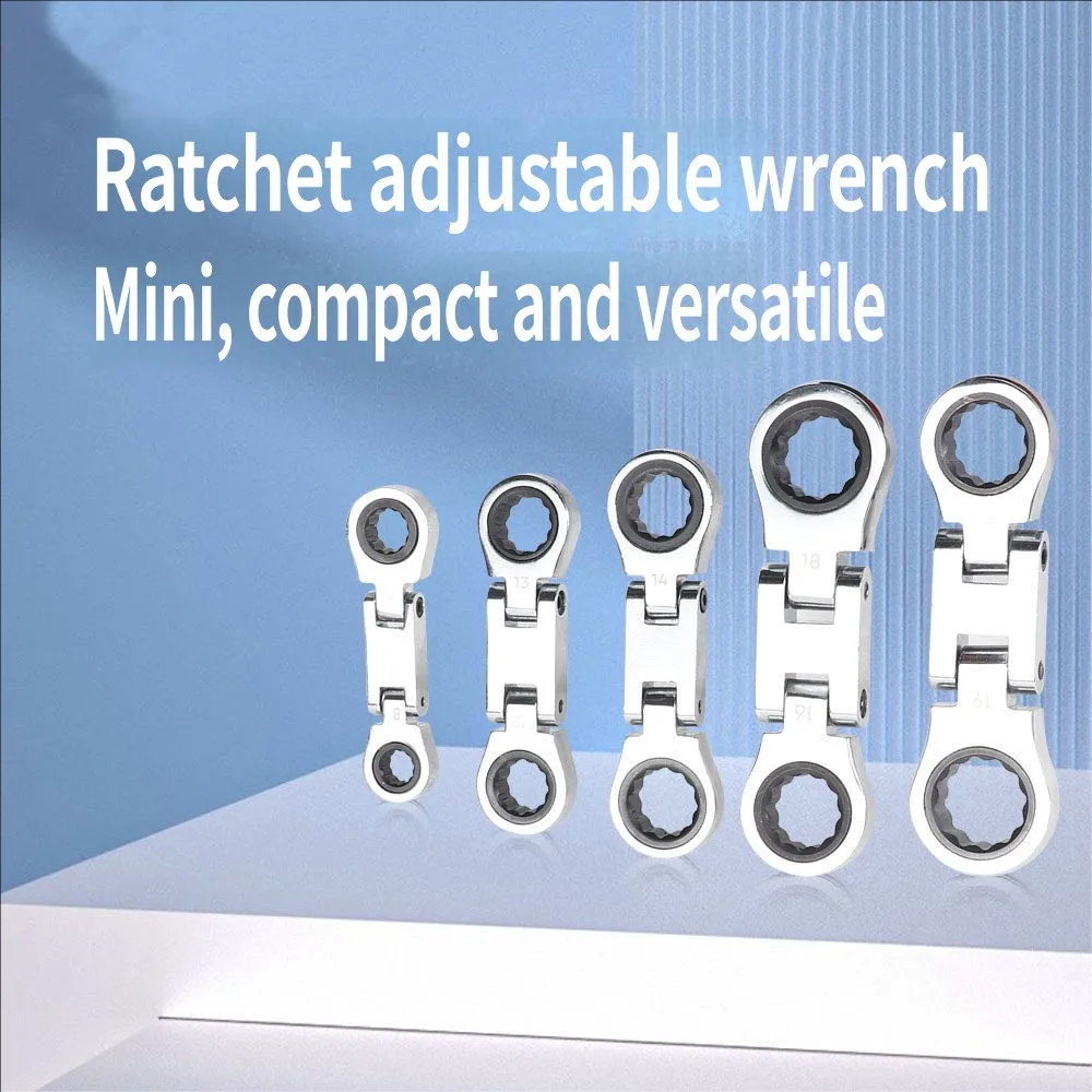 

Juego llaves rechonchas SEMOIC, juego llaves trinquete cabeza flexible Llave trinquete extremo caja doble m