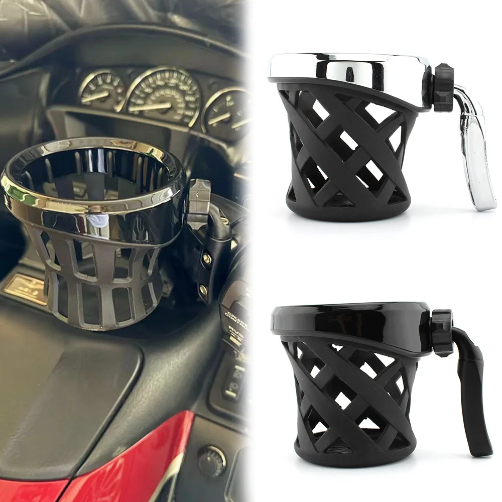 

Motorcycle Drinking Holder Cup For Honda Goldwing GL1800-For Harley Sportster XL 883 1200 Touring ABS & Aluminum Accesorios Moto