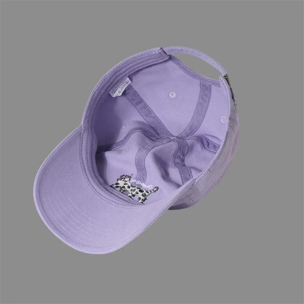 

Fashion Spotted Cat Baseball Cap Embroidered Adjustable Peaked Cap Cotton Sunscreen Hat Summer