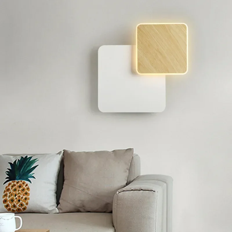 Applique Murale Rotative au Design Nordique Minimaliste Moderne, Luminaire d'NikIdéal pour une Chambre à Coucher, une Salle à Manger, des Escaliers ou un Couloir