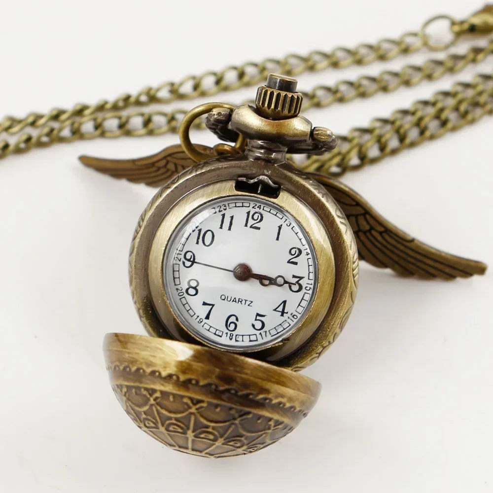 

Vintage Magic Pocket Watch Necklace Timing Pendant Steampunk Clock Vintage Watch Gift for Men Women Children Reloj De Bolsillo