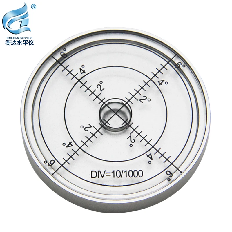 Metal circular Spirit Level high-precision 6010 horizontal bubble size: 60 * 10mm