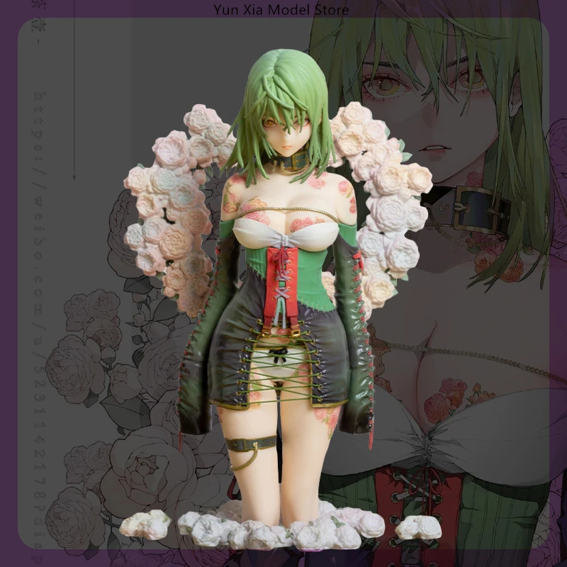 

23cm Illustration Revelation White Roses Anime Girl Figure Model Statue Boys Collection Desktop Decoration Ornament Toys Gifts