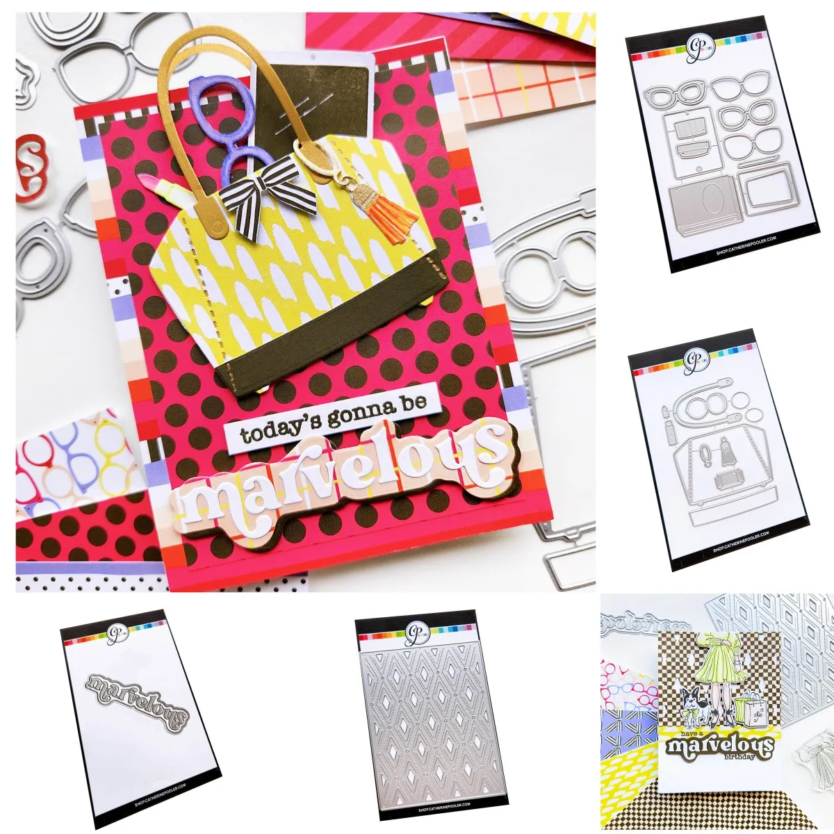 2024 New Fashion Bag Accessories Street Cover Plate Marvelous Layered Word Metal Cutting Dies for DIY Decorating Scrapbook Card