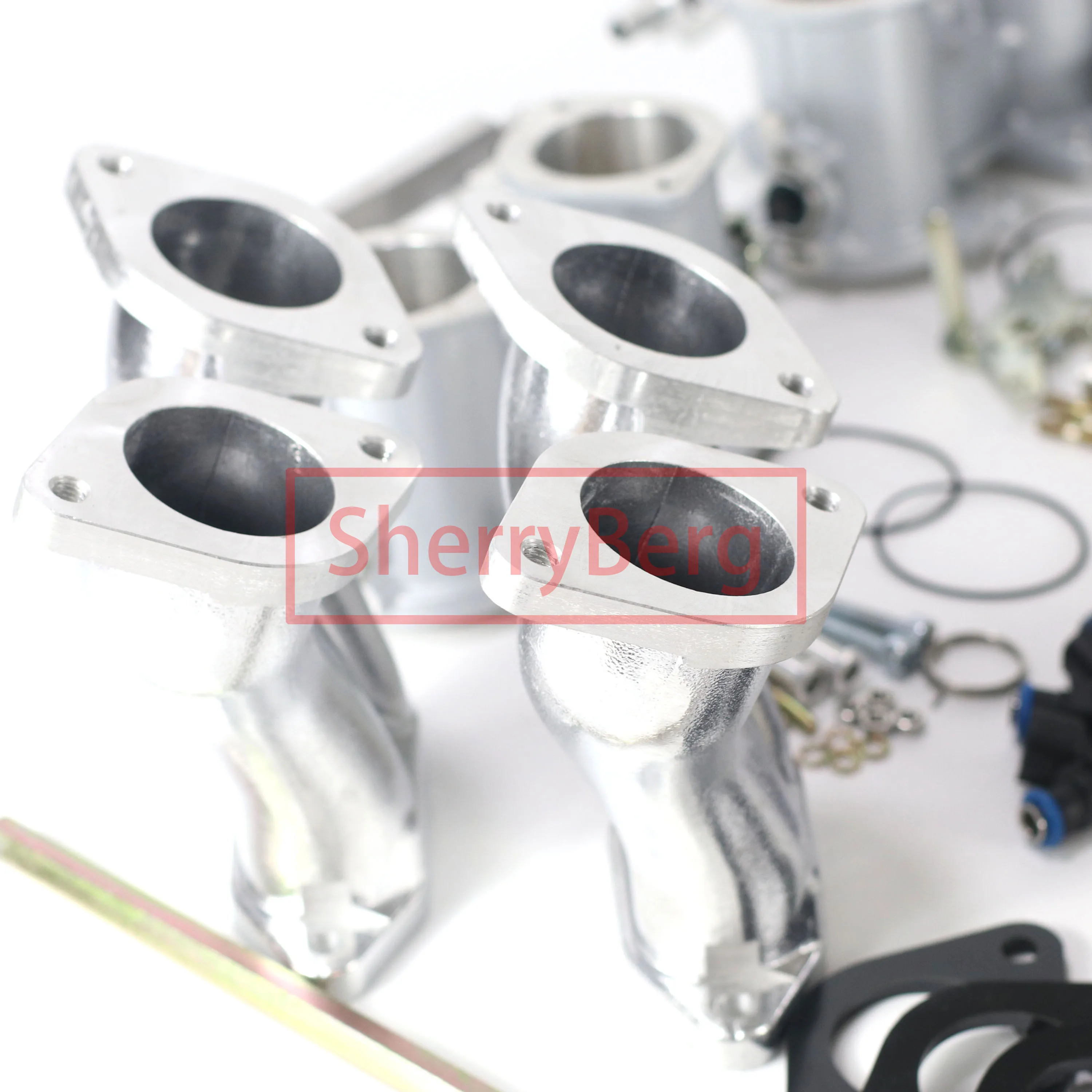 SherryBerg Kit de cuerpo de acelerador doble 55MM 55IDF filtros de aire de conexión múltiple TPS TBS IDF para VW Weber Empi Hpmx T1 o T2 tipo uno