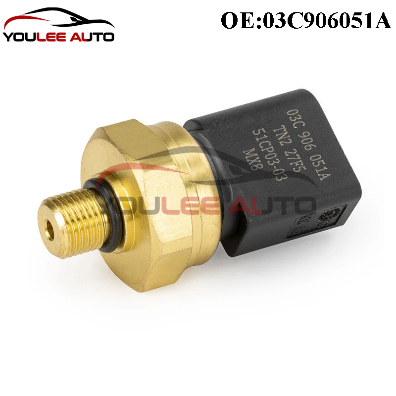 03C906051A 51CP03-05 Fuel Pressure Sensor For Audi Q7 VW CC Touareg Passat 3.6L Auto Parts