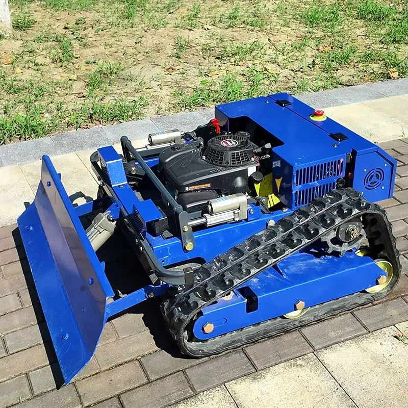 

Customized Hay intelligent all terrain vehicle remote control tracked lawn mower linked with lawn mower for garden use