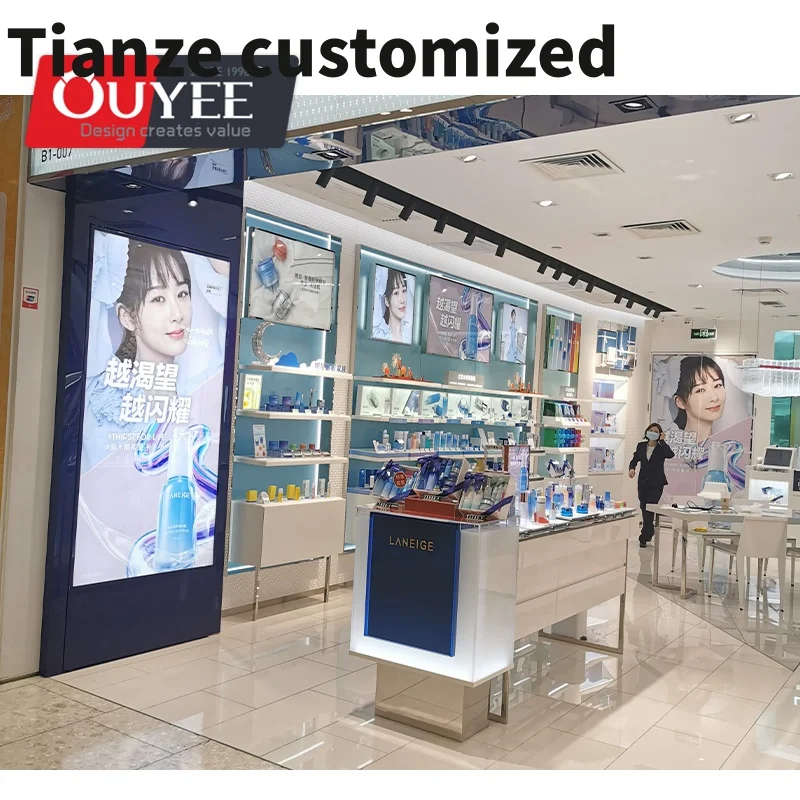 

Customized-Optical Shop Eyeglasses Wooden Customized Display Showcase With High Quality Cabinet Showcase